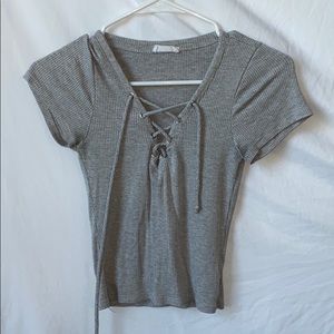 Full Tilt tight gray crop top size : XS